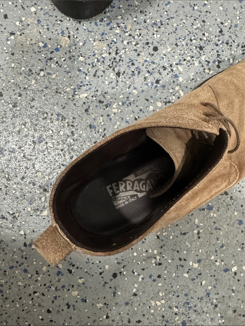 M’s Ferragamo Suede Chukka Boots - Brown